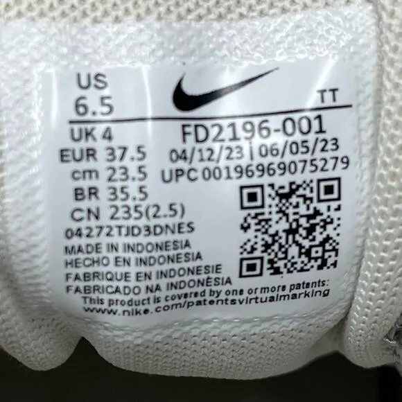 Nike Waffle Retro Low Women Casual Running Shoes Gray FD2196-001 Size 6.5