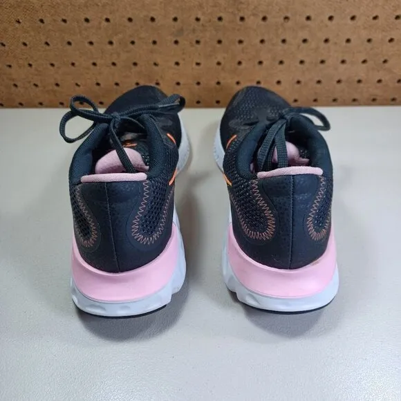 Nike womens black orange pink Renew running shoes 7.5 M ck6360