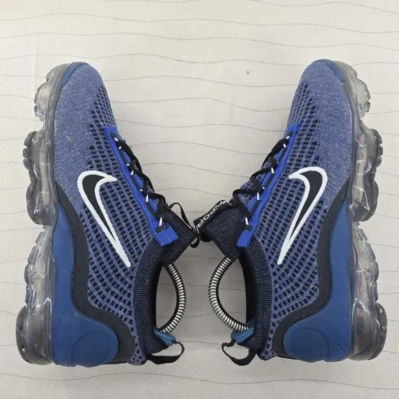 Nike Youth Air VaporMax 2021 FK GS Blue Black Sneakers Shoes DB1550-402 Sz 4.5Y