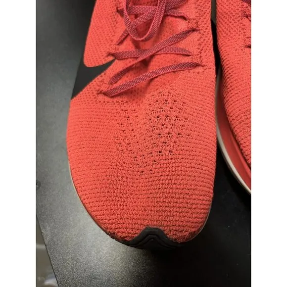 Nike Zoom Fly Men's Flyknit Bright Crimson  Black Swoosh 2018 Size 13