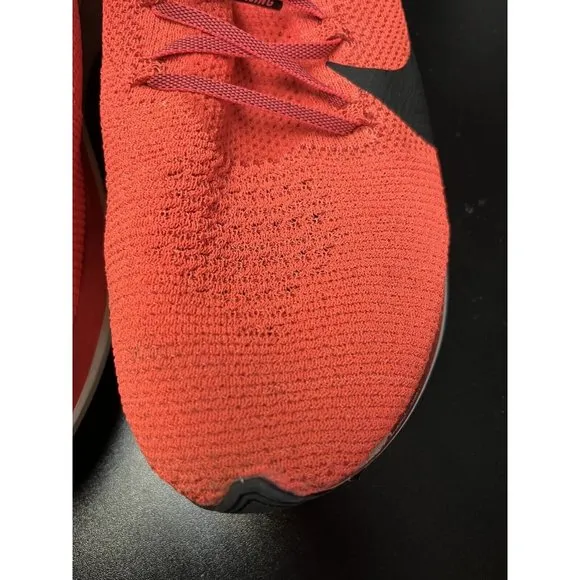 Nike Zoom Fly Men's Flyknit Bright Crimson  Black Swoosh 2018 Size 13