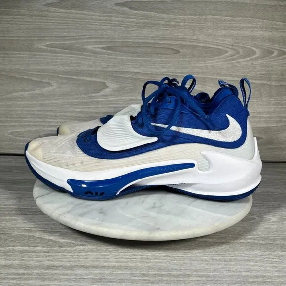 Nike Zoom Freak 3 TB Mens 12 Basketball Shoes Game Royal Blue White Athletic