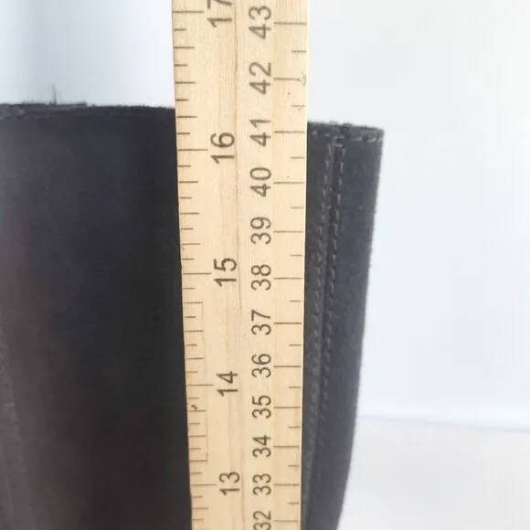 Nine West Vintage America Cookin Grayish Brown Suede Knee High Boots Size 8.5