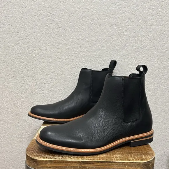 Nisolo Marco All Weather Black Leather Chelsea Boots Size 10