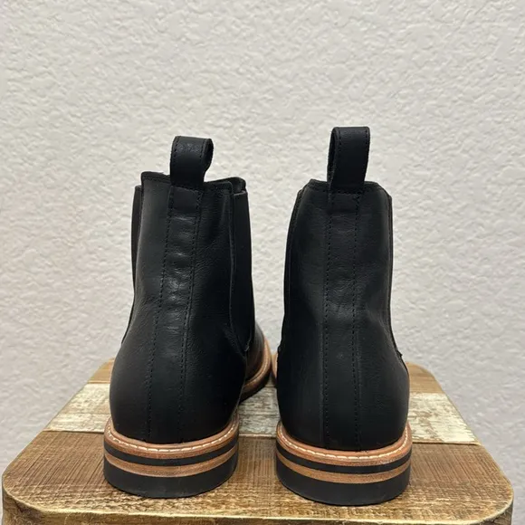 Nisolo Marco All Weather Black Leather Chelsea Boots Size 10