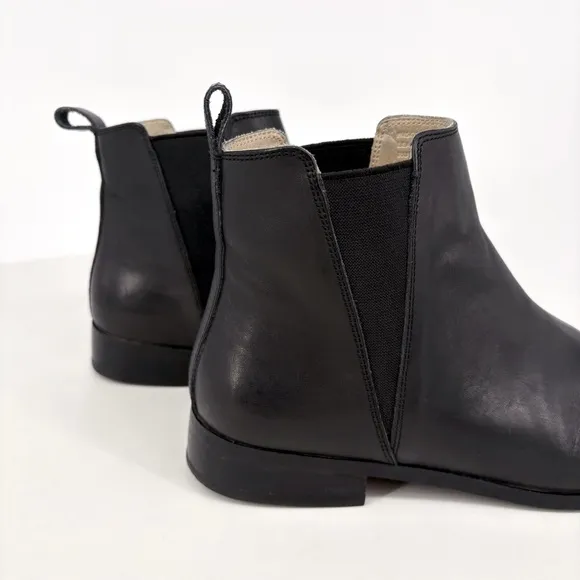 NISOLO x Anthro | Eva Everyday Leather Chelsea Boots in Black | Sz 10