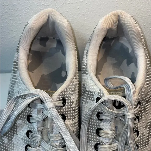 NOBULL Snow Camo Lace Tie Training Gym Workout Athletic Shoes W10.5 M9 Exercise