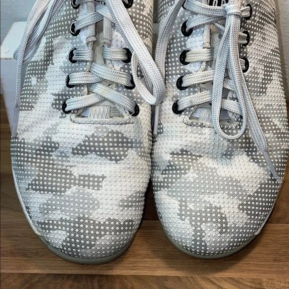 NOBULL Snow Camo Lace Tie Training Gym Workout Athletic Shoes W10.5 M9 Exercise
