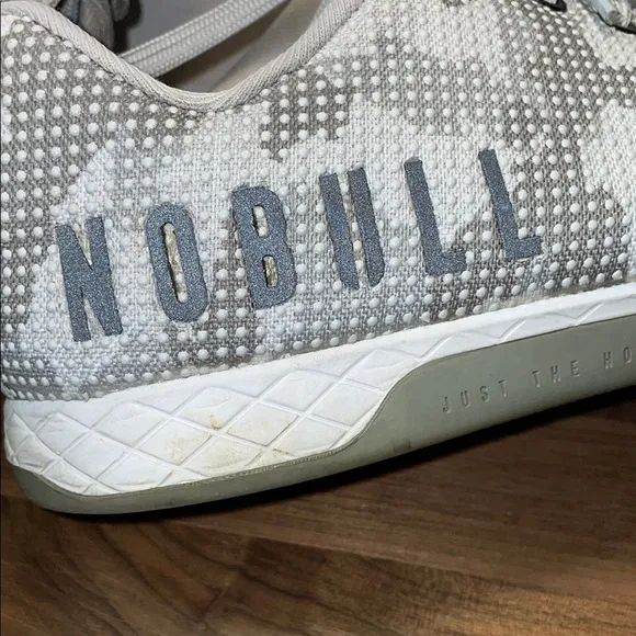 NOBULL Snow Camo Lace Tie Training Gym Workout Athletic Shoes W10.5 M9 Exercise