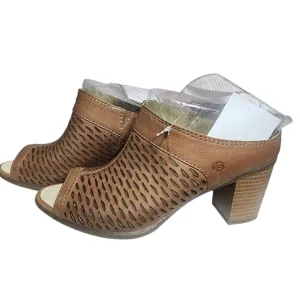 Nordstrom shoes by Josef Seibel Size 37 Brown Heeled Peep Toe Scandals New