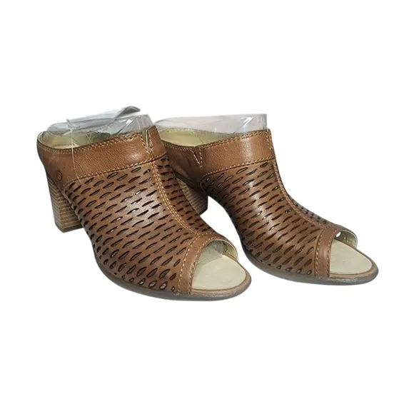 Nordstrom shoes by Josef Seibel Size 37 Brown Heeled Peep Toe Scandals New