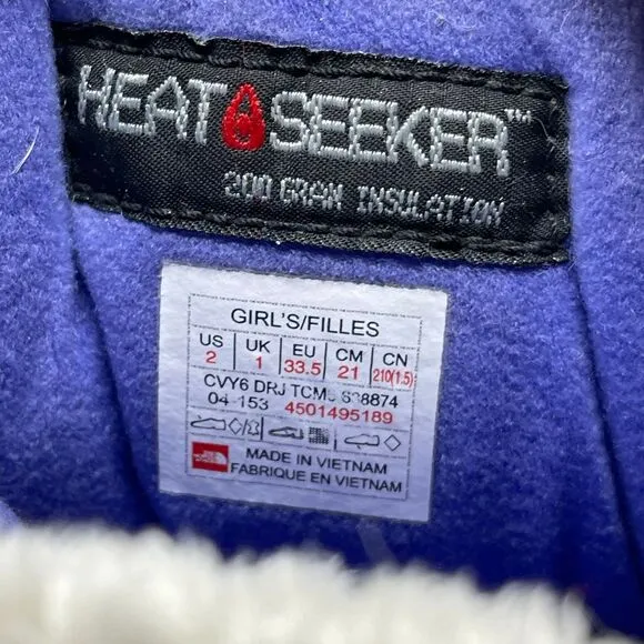 North Face Heat Seeker Girls Leather Boots 2