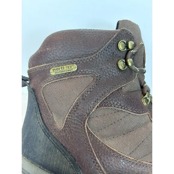 NORTIV 8 Skyline M Mens Brown Black Waterproof Military Hiking Boots Size 10.5