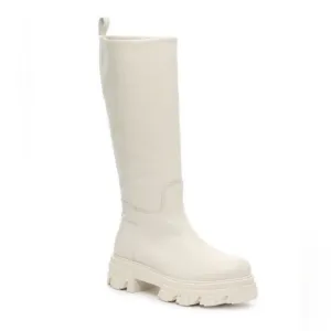 NWB Steve Madden “Priority” Off White Bone Cream Chunky Platform Boots 9.5