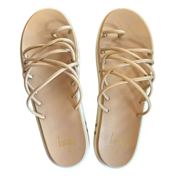 NWB Women’s Beek Peep Sandals in Beach Size 8
