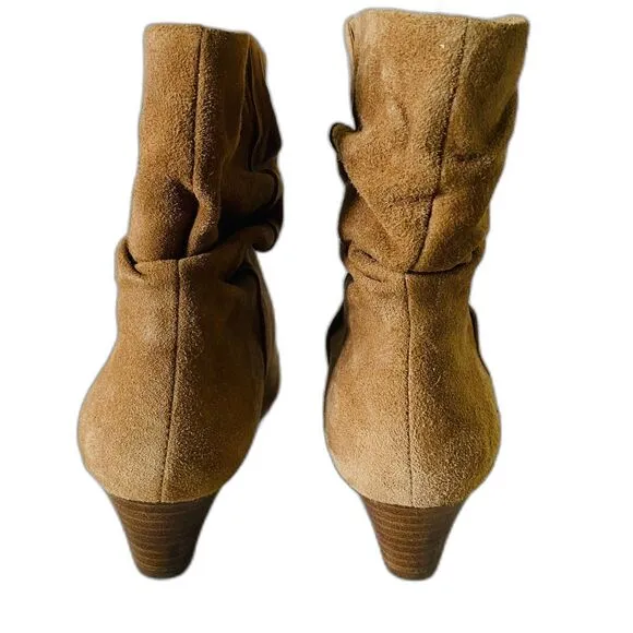 NWOB Anthropology Silent D Tach Slouchy Suede Ankle Boots Sz 37 (6.5)