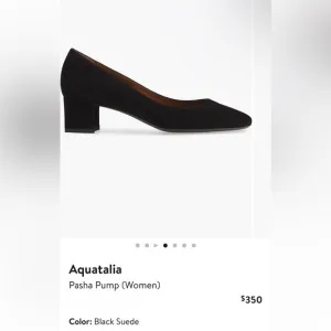 NWOT Aquatalia Pasha Pump (Women) in Black Suede, Size 10, never worn