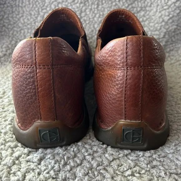 NWOT COLE HAAN Brown Comfort Leather Slip On Casual Loafers