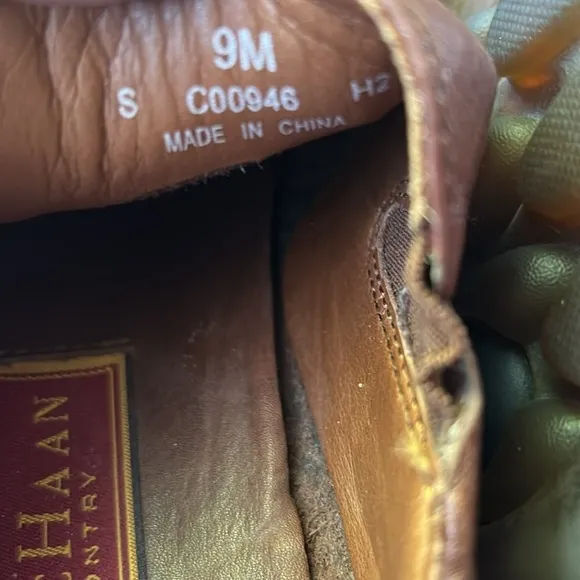 NWOT COLE HAAN Brown Comfort Leather Slip On Casual Loafers