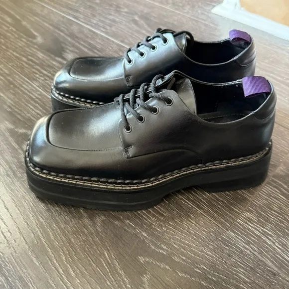 NWOT Eytys Phoenix Leather Derby Shoes Size EU 38 US7.5