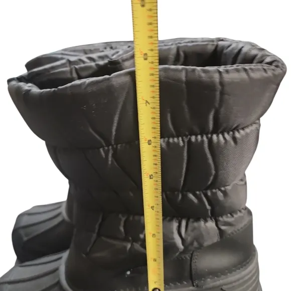 NWOT Happy Bull Men's sz9 Snow calf boots water &amp; cold proof faux fur lined zip
