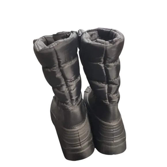 NWOT Happy Bull Men's sz9 Snow calf boots water &amp; cold proof faux fur lined zip