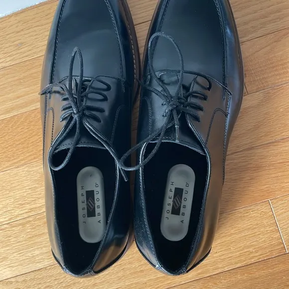 NWOT Joseph Abboud Fletcher Black Leather Men's Shoes