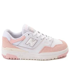 NWOT New Balance Big Kid 550 Pink and White Sneakers -3.5