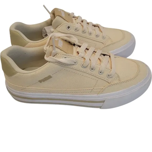 NWOT Puma Court Classic Vulc Women's Beige Lifestyle Sneakers Size US 7 Women's