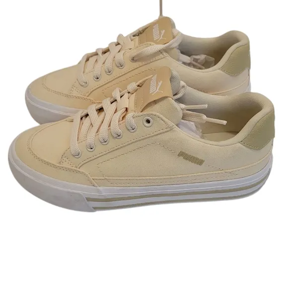NWOT Puma Court Classic Vulc Women's Beige Lifestyle Sneakers Size US 7 Women's