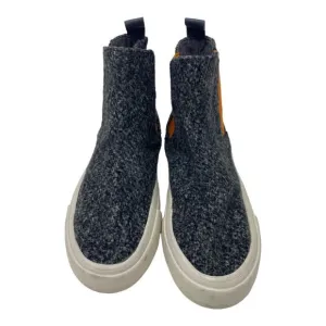 NWOT Seavees Laguna Chelsea Boot 5 Womens Wool Flannel Pull On Comfort Ankle