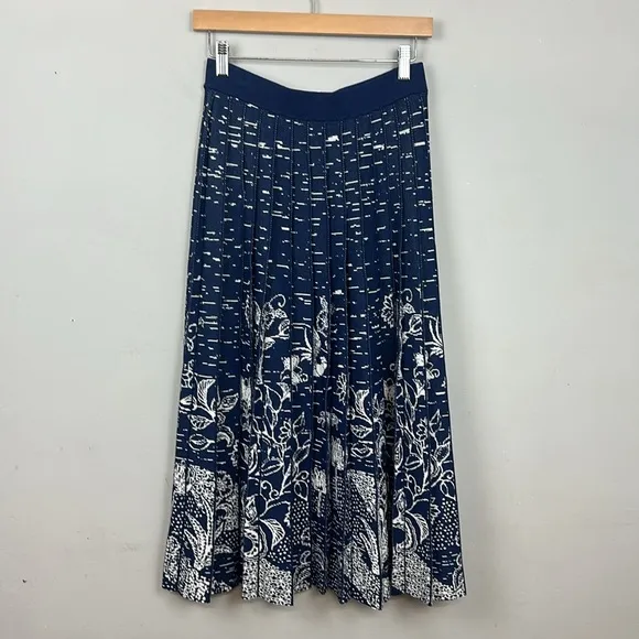 NWT Anthropologie Haven Pleated Knit Midi Skirt Sz M