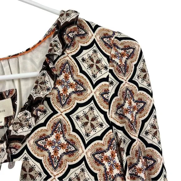 NWT Anthropologie Tiered V-Neck Mini Dress Boho size XSP