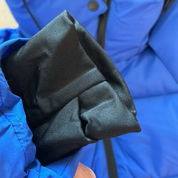 NWT BCBG Generation royal blue parka Feather-free eco-friendly fill Size XL