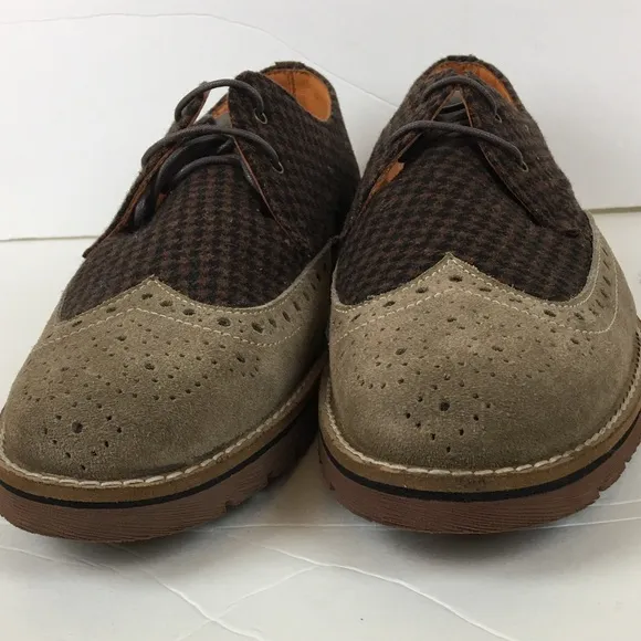 NWT Ben Sherman Mixed Leather and Fabric Upper Along Shoes Size 42 (US 9)