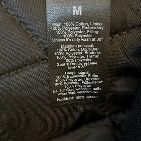 NWT [boohooMAN] Oversized Boxy Official Twill Padded Racing Jacket Men’s Sz M