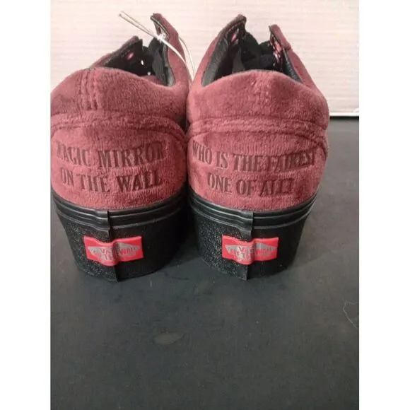 NWT Disney x VANS Old Skool Stackform Shoes Poison‎ Apple Mahogany, Size 7.5