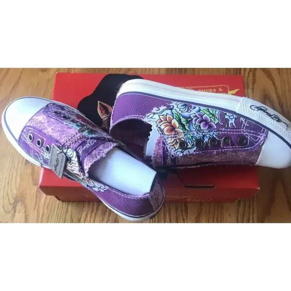 NWT ED HARDY KIDS PURPLE LR SERRANO GIRLS'