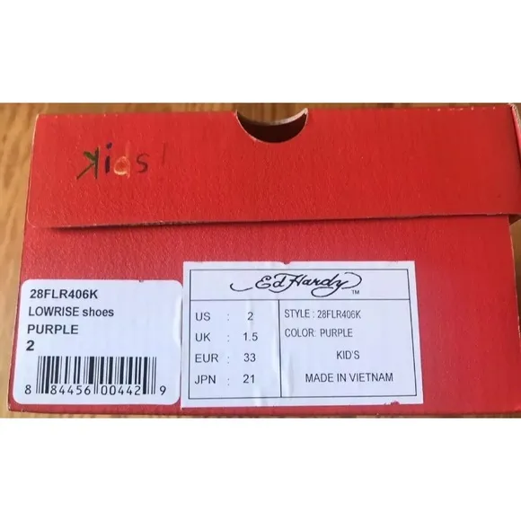NWT ED HARDY KIDS PURPLE LR SERRANO GIRLS'