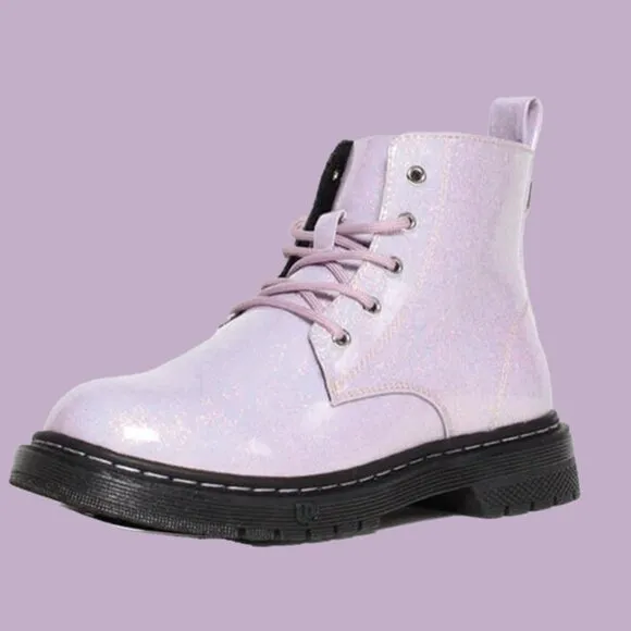 NWT IOB Ground Up Uplift Boots Iridescent Purple Size 1