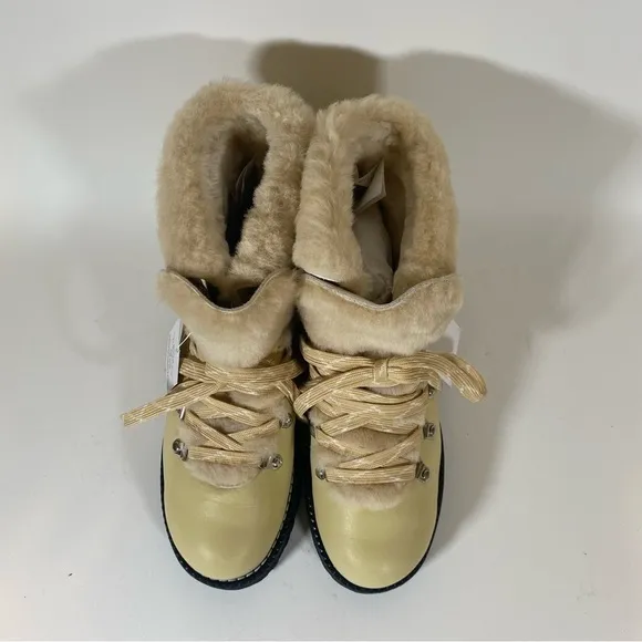 NWT | J. CREW | Mulhouse Leather &amp; Fur Nordic Boots Size 9