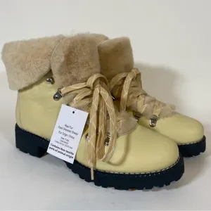 NWT | J. CREW | Mulhouse Leather &amp; Fur Nordic Boots Size 9