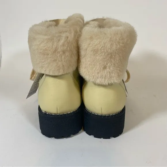 NWT | J. CREW | Mulhouse Leather &amp; Fur Nordic Boots Size 9