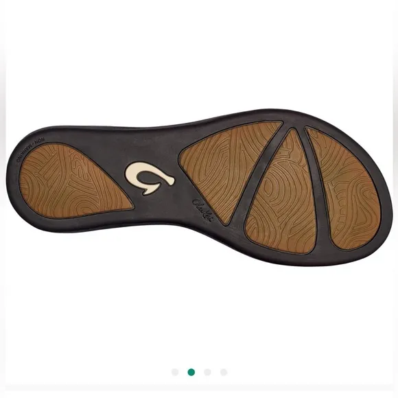 NWT OluKai Ho'opio Leather Flip Flop Snakeskin Sandals