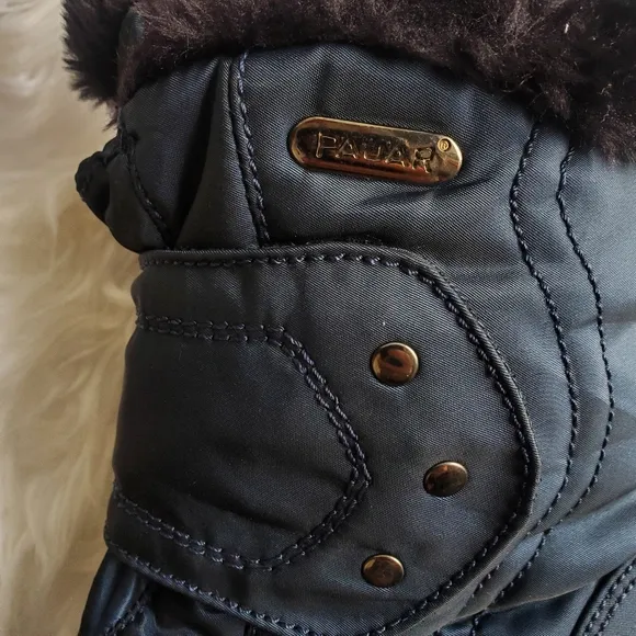 🍁NWT Pajar Moscou 2.0 Boots w/ Ice Grippers- Navy, Size 36 EU/ 5 US