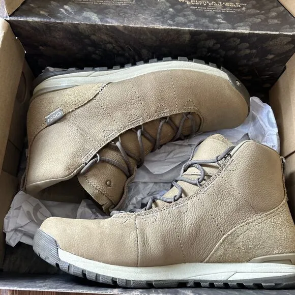 Oboz Hazel Mid Women's Casual Hiking Outdoor Boots, Sandhill, W6.5 NEW
