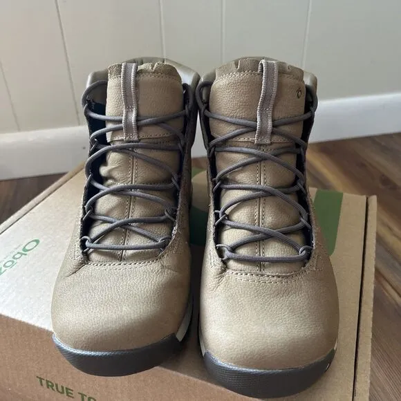 Oboz Hazel Mid Women's Casual Hiking Outdoor Boots, Sandhill, W6.5 NEW
