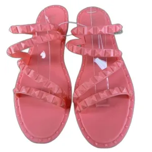 Olivia Miller Women's Size 8 Strappy Studded Jelly Sandals NWOT
