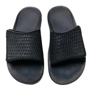 Olukai Halu Olu M Sandals Mens 8 Black Slip On Beach Goth Vacation Coastal Goth