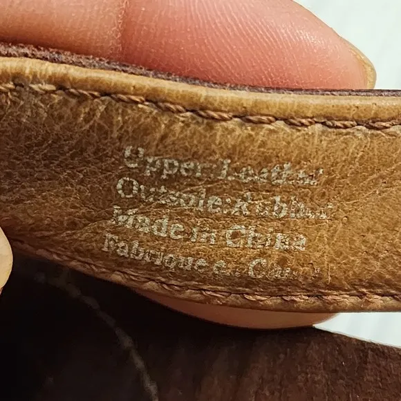 Olukai Men's Brown Kumu Leather Flip Flop Sandals Size W8 — Used, Read Descript